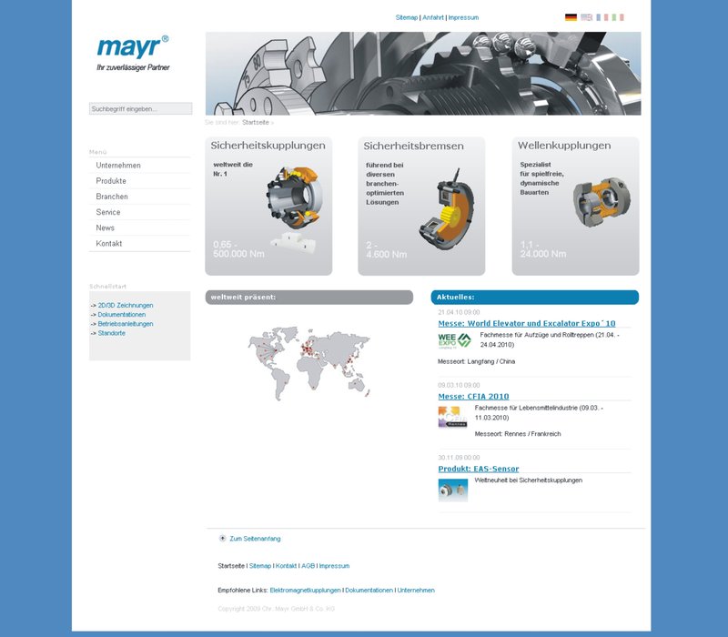 mayr® Power Transmission unveils revamped website